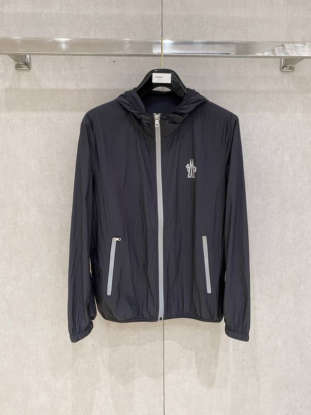 Moncler's new spring/summer 2025 men's sun-protective lightweight jacket. Unique