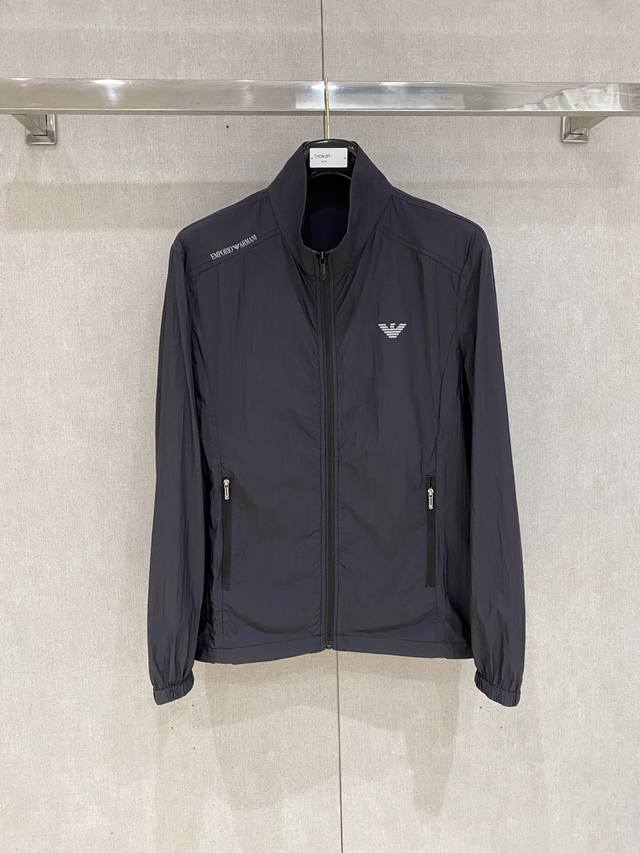 Armani's new Spring/Summer 2025 men's sun-protective lightweight jacket feature