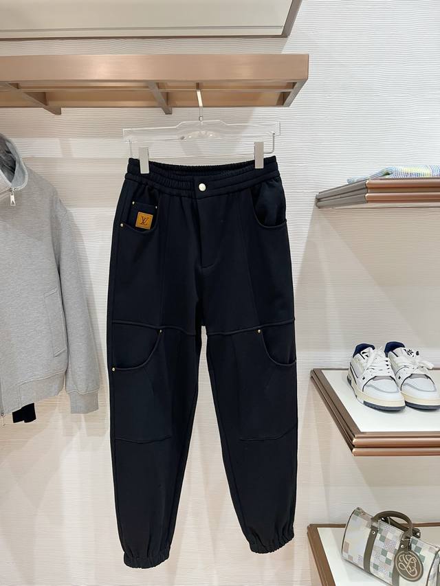 Autumn and winter L*V sweatshirt terry fabric original hardware accessories desi