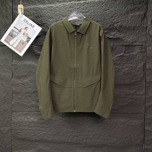 Little Bird 2025 new solid color simple embroidered logo couple's lapel jacket h