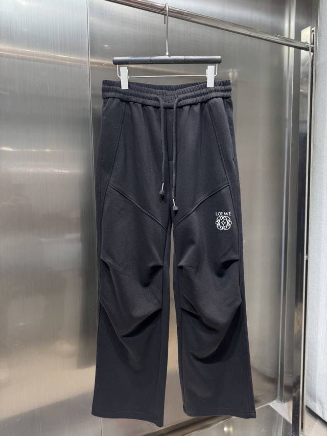 Loewe 2025 Autumn/Winter New Pants Pure Cotton Sweatshirt Pants Comfortable and