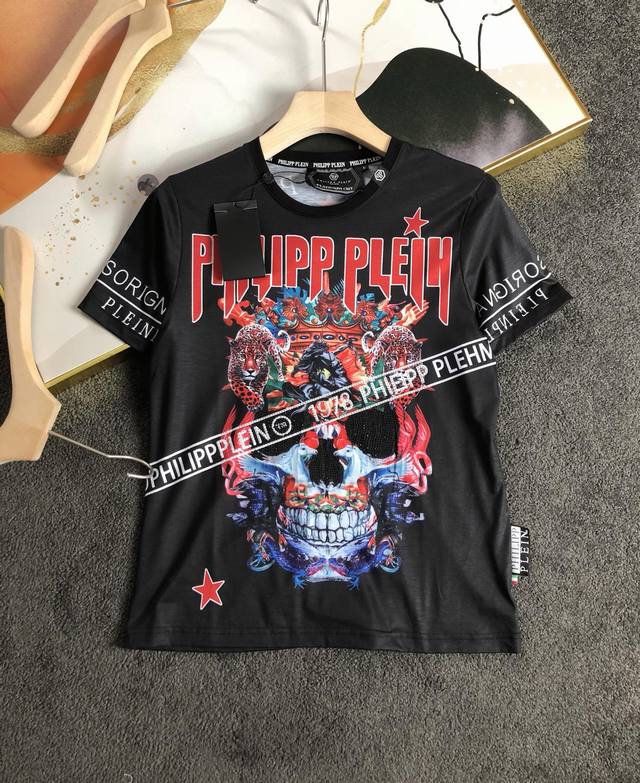 pp Ss new spring and summer hot diamond T-shirt, counter synchronization origina