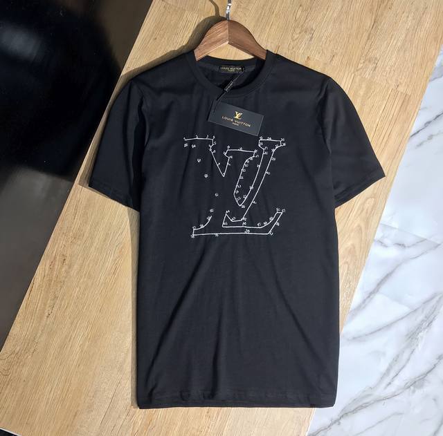Lv Louis Vuitton embroidered large letters and small numbers 20Ss G network sync