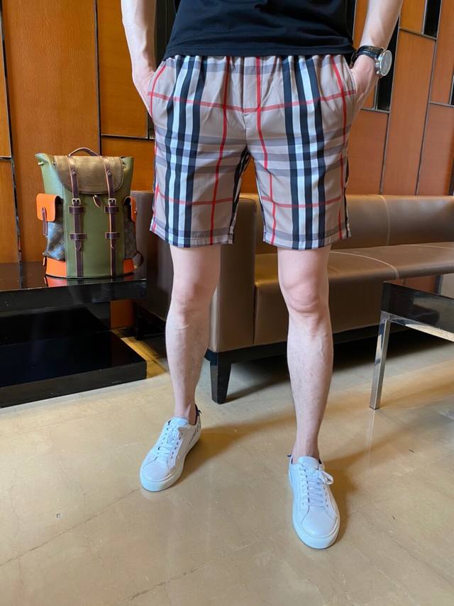 Burberry: New Spring/Summer SS shorts, available at the store. Made from custom-