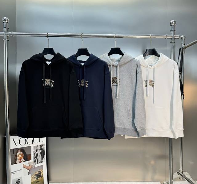 Hooded sweatshirt, pants Bbr* Burberry's new 25 sports hooded sweatshirt. Can be