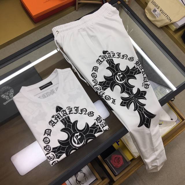 Counter-only Chrome Hearts high-end suit Ss new summer sports casual suit, cust