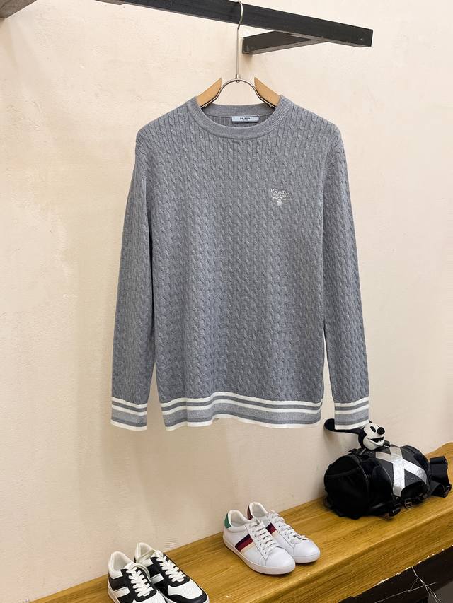 Prada sweater, latest Fall/Winter 2025 collection, 1:1 top-tier replica, in per