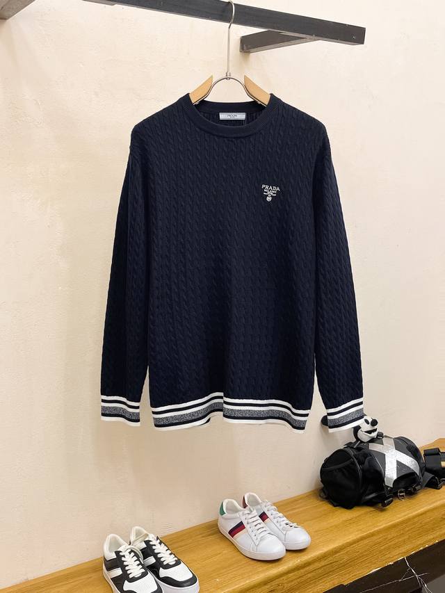 Prada sweater, latest Fall/Winter 2025 collection, 1:1 top-tier replica, in per