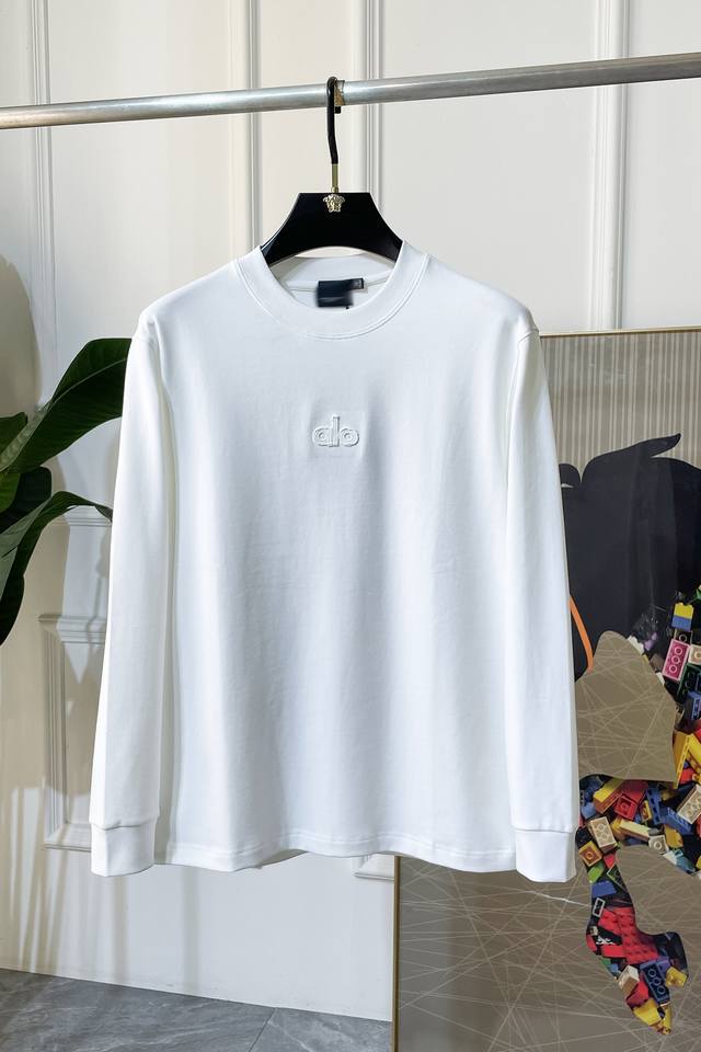 Alo 2025Ss autumn hot-selling wide-sleeved T-shirt, made of customized high-grad