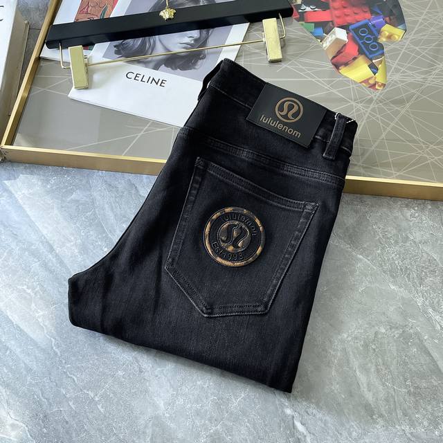 Lulu 2025Ss Snake Autumn/Winter Jeans. 1:1 original production, perfect for ever