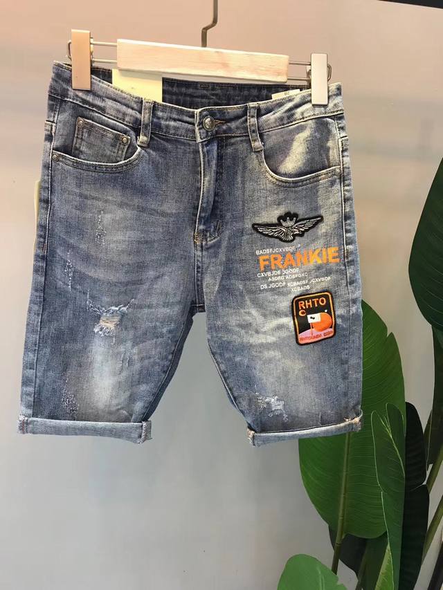Original denim shorts. Top-quality imported jeans, original craftsmanship, orig