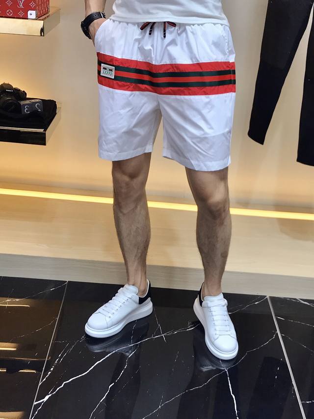 Gucci 023 top solid color style shorts, unique style, counter original shorts G