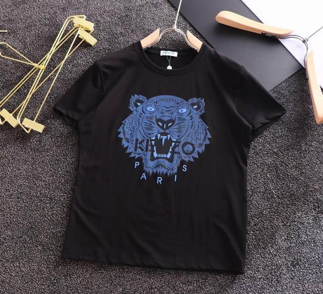 Kenzo summer official website new short-sleeved shirt, counter version, exquisi