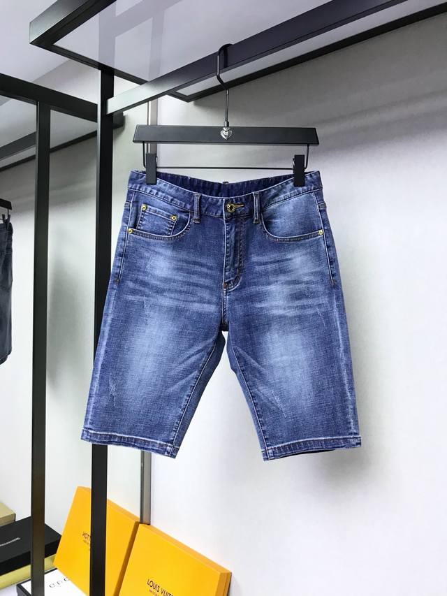 Burberry, original foreign trade denim shorts in stock, thin 5-inch shorts, und
