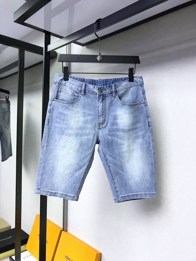 Armani, original foreign trade denim shorts in stock, thin 5-inch shorts, unden