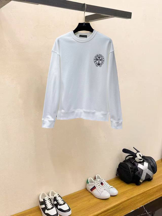 Chrome Hearts 2025 early autumn new round neck sweatshirt, unisex style! Unique
