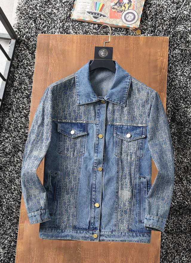 Dior 2025 spring and autumn new casual jacket denim jacket, the latest fashion c