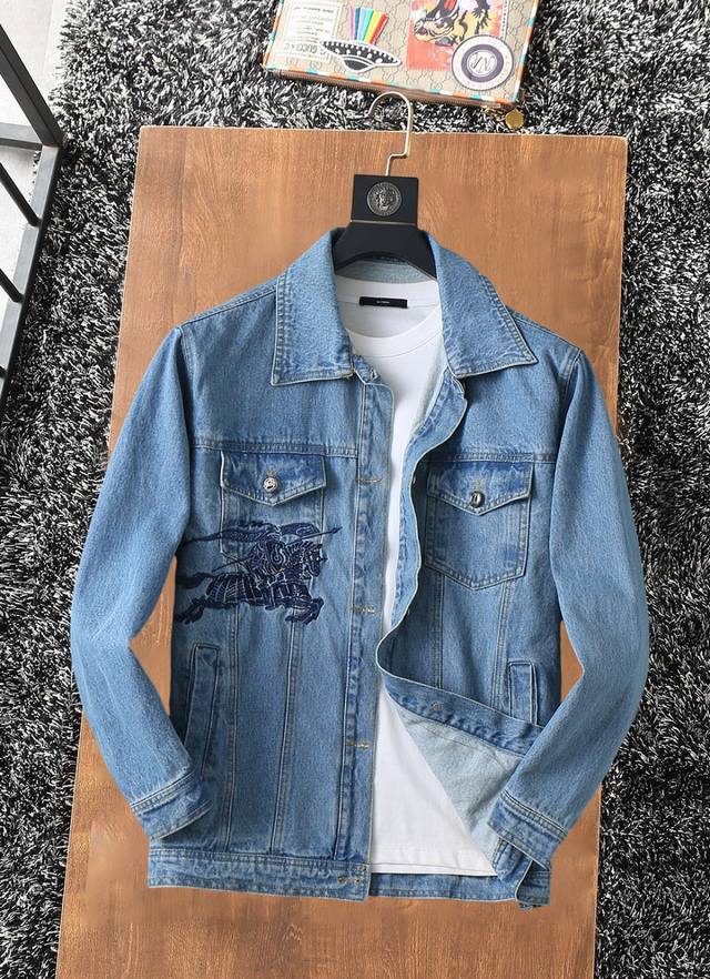 Burberry 2025 spring and autumn new casual jacket denim jacket, the latest fashi