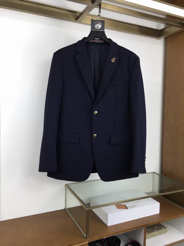New arrival: Gu.Ci , a premium G-branded men's wool blazer! features a premium