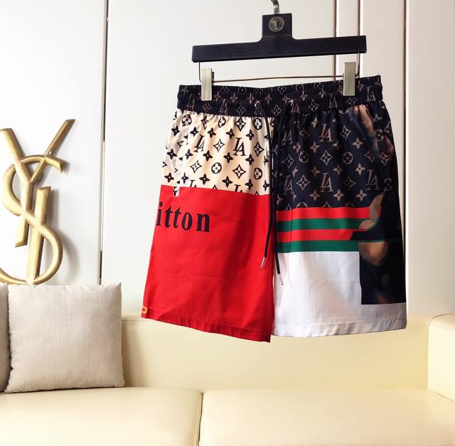 Lv Ss Spring/Summer Collection, new beach shorts from the official store. Custom