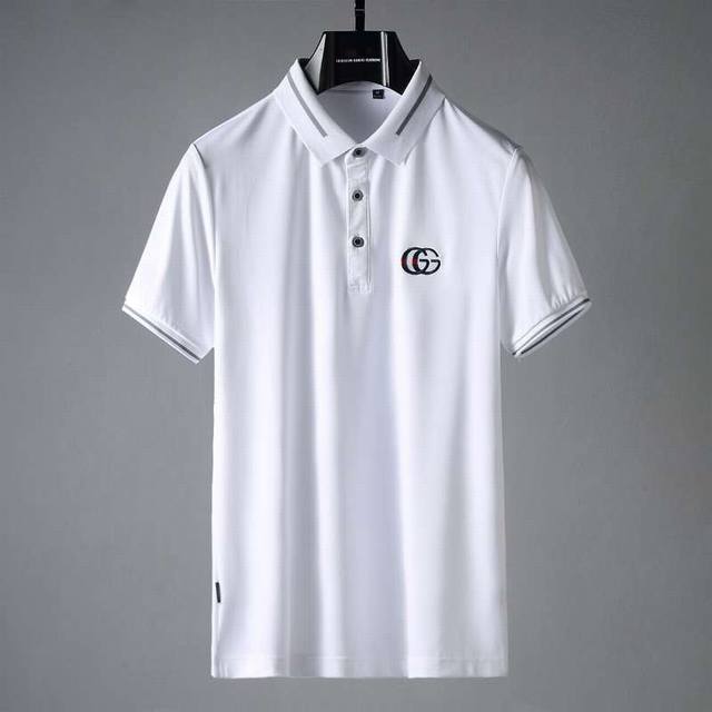 Gucci's new spring/summer lapel short-sleeved high-end custom-made imported 90s