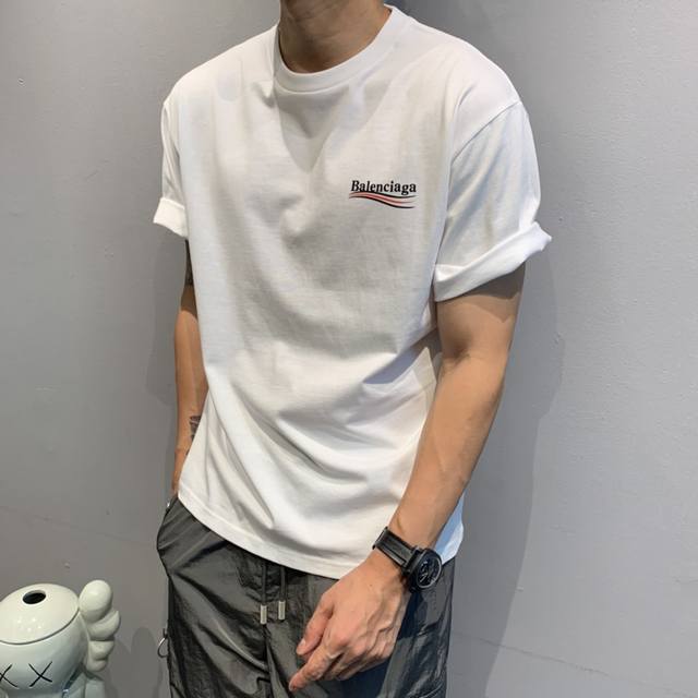 Ba D-27: The brand's latest trendy logo short T-shirt. Made from custom 60s thre