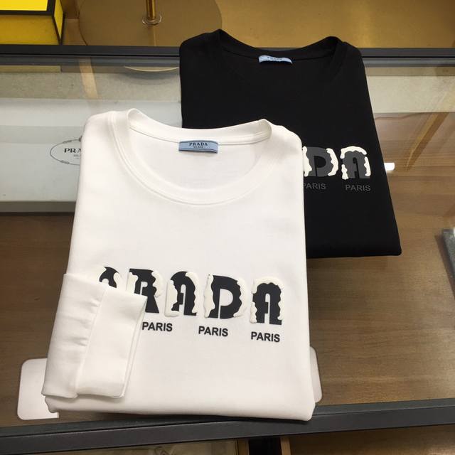 New arrival: prad 2025 season fashion long-sleeved sweatshirt, high-end custom