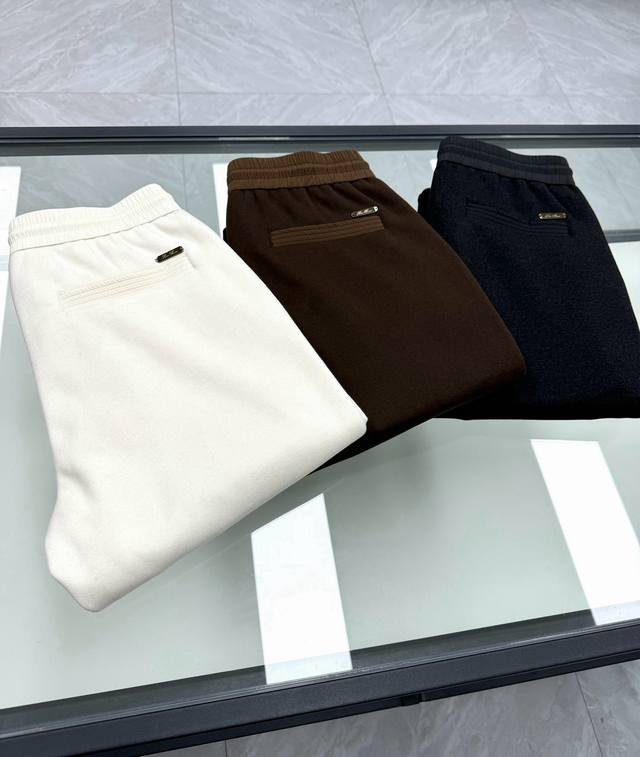 Lp high-end cashmere blend casual pants.