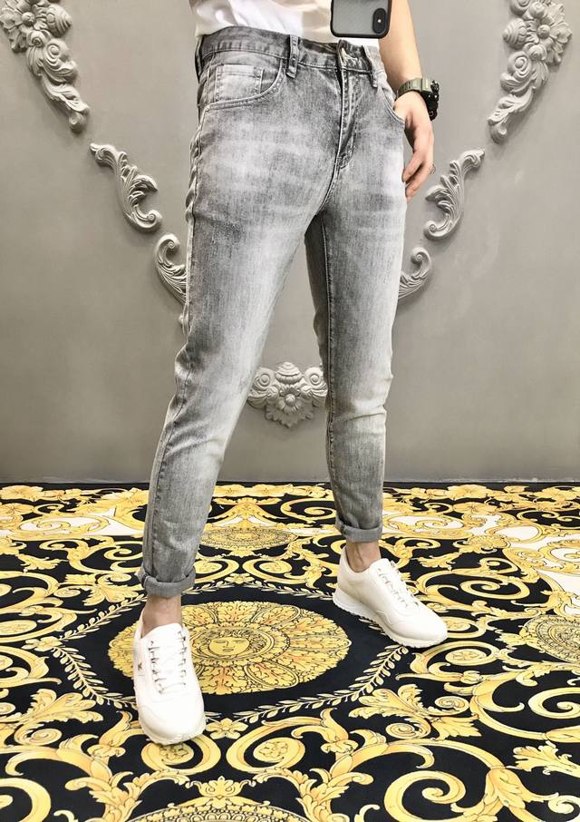 Gucc*I Gujia 20Ss new summer jeans, a replica of the original, impeccable workma