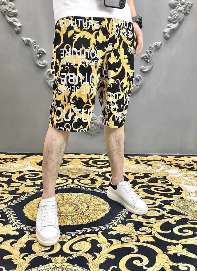 Ver*Sace 20Ss new summer casual pants shorts, original reproduction, overall jac