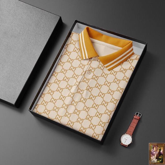 Gucci's new summer mercerized pique cotton short T-shirt is the world's top mens