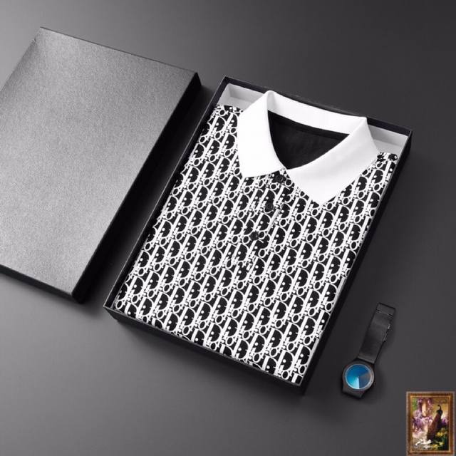 Dior's new summer mercerized pique cotton short T-shirt is the world's top mensw