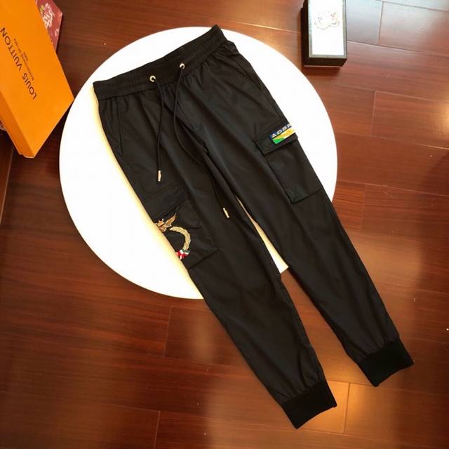Extremely good Armani-4040 Spring/Summer casual pants, memory polyester fiber di