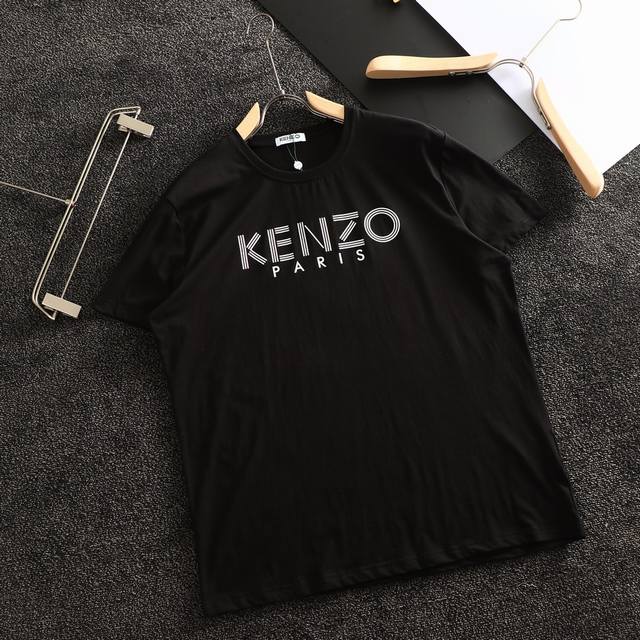Kenzo summer official website new short-sleeved shirt, counter version, hot-sta