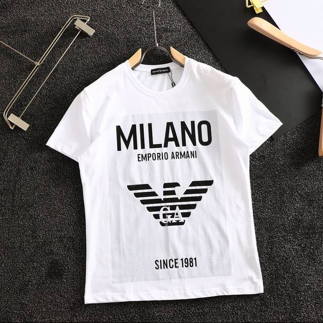 Armani summer official website new short-sleeved shirt, counter version, hot gl