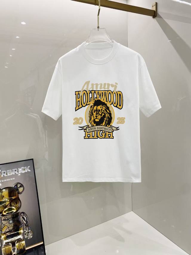 Amiri# 2025 Spring/Summer new release, the latest short-sleeved round neck T-shi