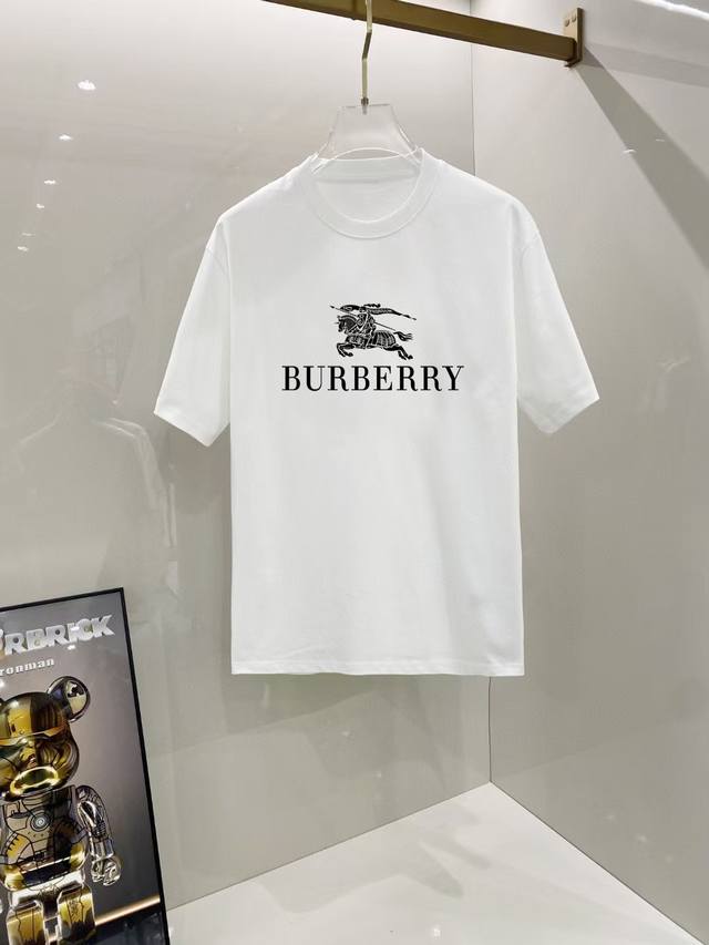 BURBERRY# 2025 Spring/Summer new release, the latest short-sleeved round neck T-