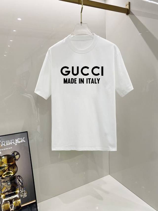 Gucci# 2025 Spring/Summer new release, the latest short-sleeved round neck T-shi
