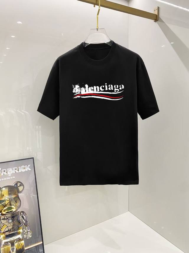 Balenciaga# 2025 Spring/Summer new release, the latest short-sleeved round neck