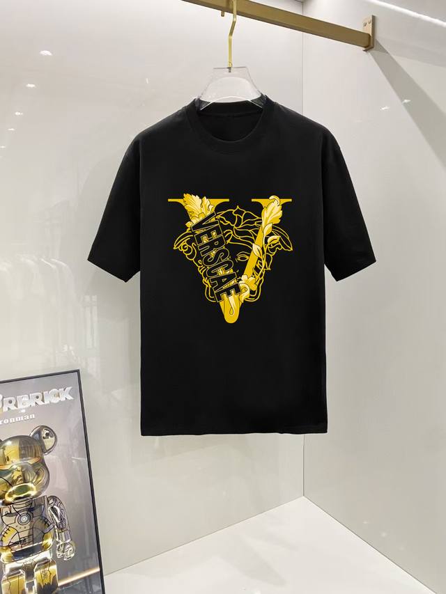 Versace# 2025 Spring/Summer new release, the latest short-sleeved round neck T-s