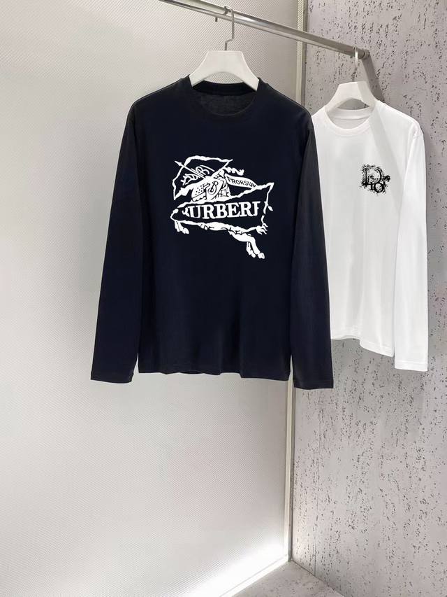 Burberry 2025 Autumn and Winter counter new fashion casual base shirt long-sleev