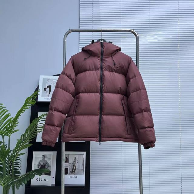 Factory Price p Dark Red The North Face F-Ws Nuptse Hoodie Windproof Hooded Dow