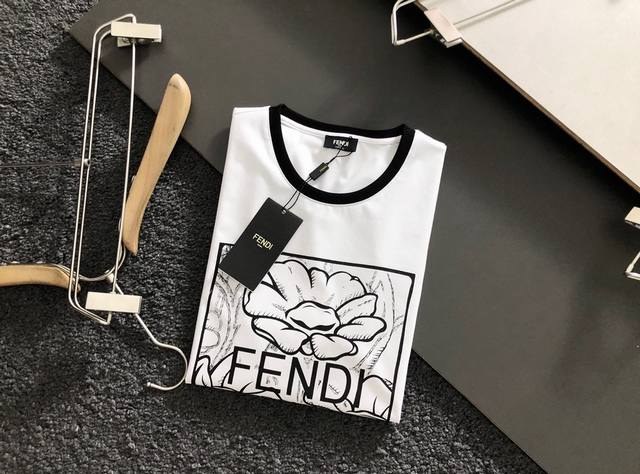 Fend brand* Top-grade silky fabric, classic print series, L classic letter print