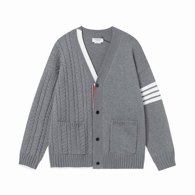 Thombrowne Classic Knit Cardigan Jacket, UnisexThom Browne is a visionary design