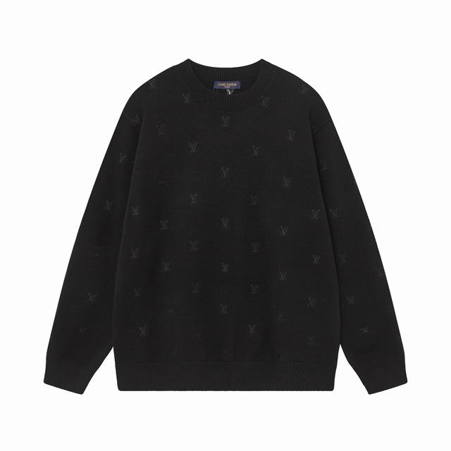 Louis Vuitton Ss24 Pharrell Logo Embroidered Crewneck Pullover Long Sleeve Sweat