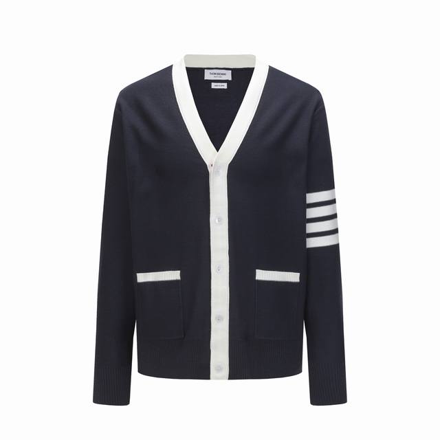 Thom Browne Ss25 Old Money Style Dachshund Print V-Neck Single-Breasted Fitted L