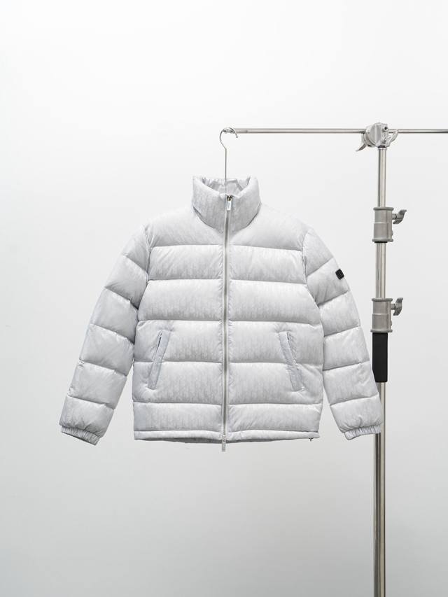 Spot Dior Dior letter pattern unisex down jacket white number 46 48 50 52 54 56