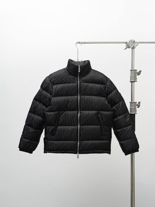 Spot Dior Dior letter pattern unisex down jacket black number 46 48 50 52 54 56