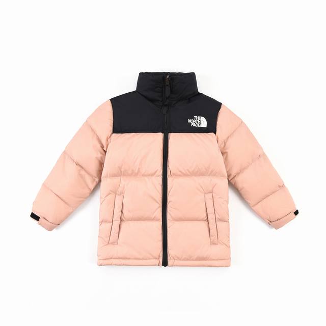 Pink The North Face 1996 Nuptse Tnf children's outdoor down jacket, a must-have