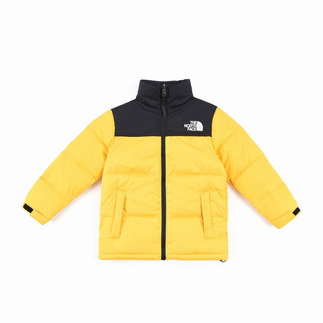 Yellow The North Face 1996 Nuptse Tnf children's outdoor down jacket, a must-ha